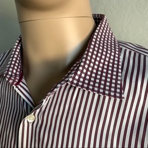 Etro long sleeve button front shirt size 45